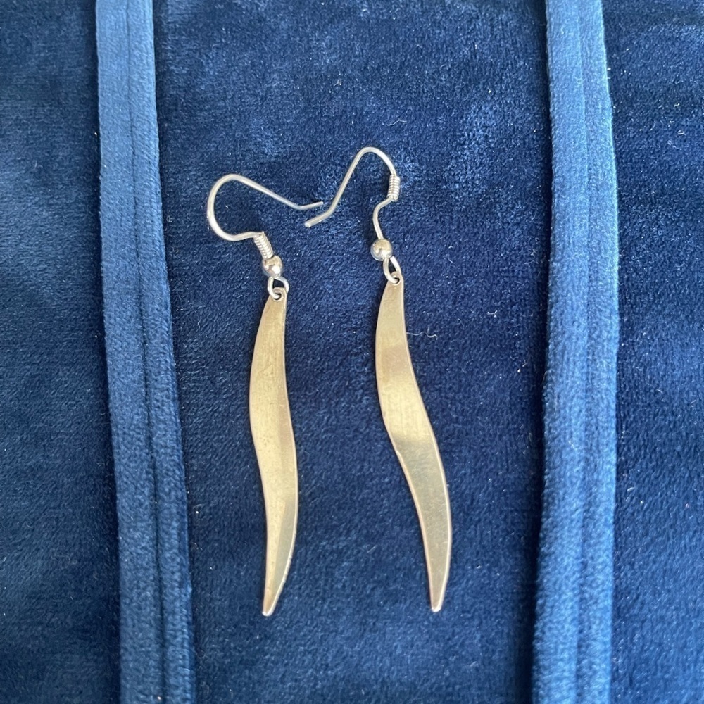 Olive leaf earrings